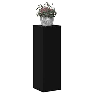vidaXL Support pour plantes noir 33x33x100 cm bois d'ing&eacute;nierie