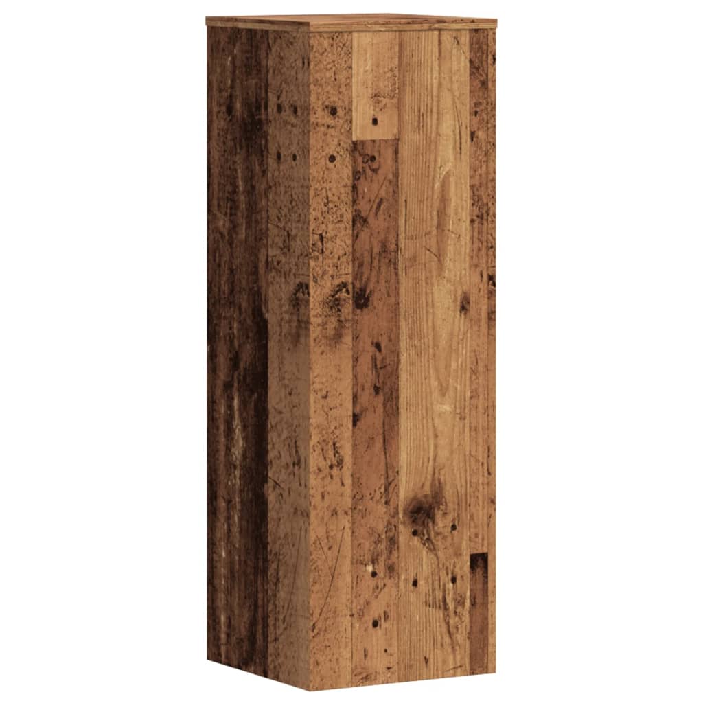 vidaXL Stojan na rostliny old wood 33 x 33 x 100 cm kompozitní dřevo