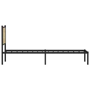 Kovový rám postele bez matrace dub sonoma 80 x 200 cm - obrázek 6