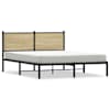 vidaXL metallist voodiraam ilma madratsita Sonoma tamm 140x190 cm