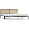 vidaXL metallist voodiraam ilma madratsita Sonoma tamm 160x200 cm