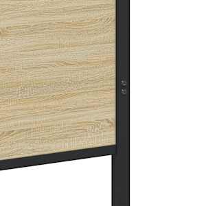 Kovový rám postele bez matrace dub sonoma 75 x 190 cm - obrázek 8