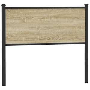 vidaXL vahetatav voodipeats Sonoma tamm 107 cm tehispuit ja teras