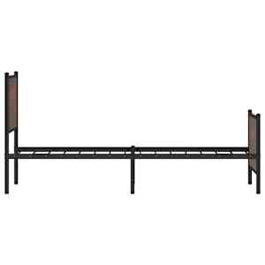 Kovový rám postele bez matrace hnědý dub 80 x 200 cm - obrázek 6