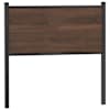 vidaXL vahetatav voodipeats, pruun tamm, 75 cm, tehispuit ja teras