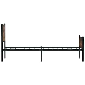 Kovový rám postele bez matrace kouřový dub 107 x 203 cm - obrázek 6