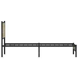 Kovový rám postele bez matrace dub sonoma 80 x 200 cm - obrázek 6