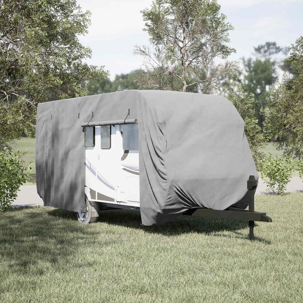 vidaXL Poťah na karavan sivý 550x250x220 cm netkaná textília