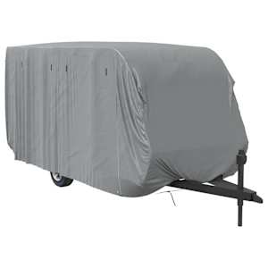 Krycí plachta na karavan šedá 550x250x220 cm netkaná textilie - obrázek 4