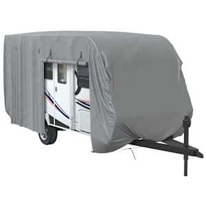 Krycí plachta na karavan šedá 610x250x220 cm netkaná textilie - obrázek 2