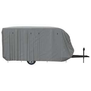 Krycí plachta na karavan šedá 610x250x220 cm netkaná textilie - obrázek 7