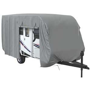 Krycí plachta na karavan šedá 670x250x220 cm netkaná textilie - obrázek 2