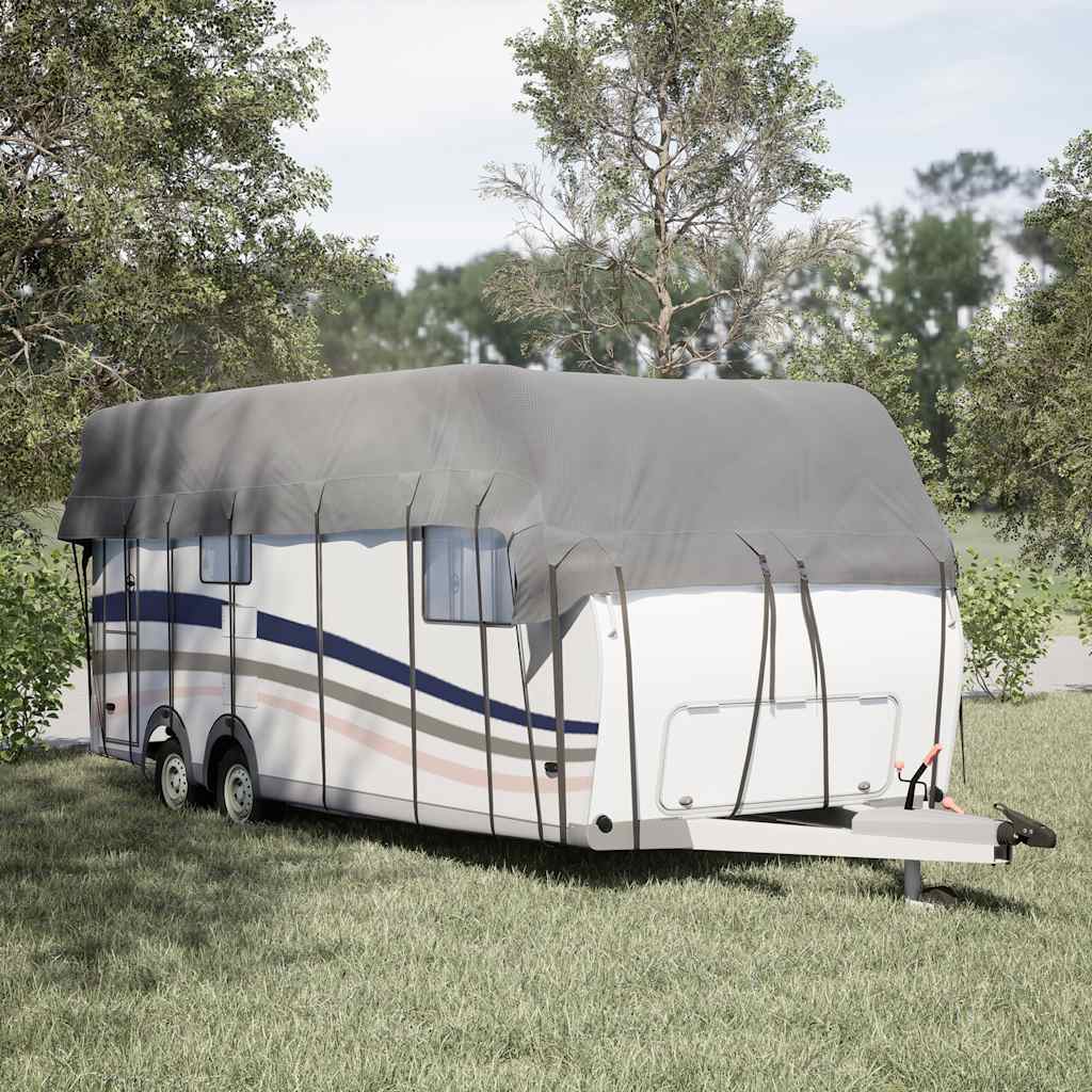 vidaXL Husa de rulota gri 700x300 cm Tesatura netesuta