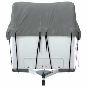 Prevleka za streho prikolice siva 900x300 cm netkana tkanina - slika 5