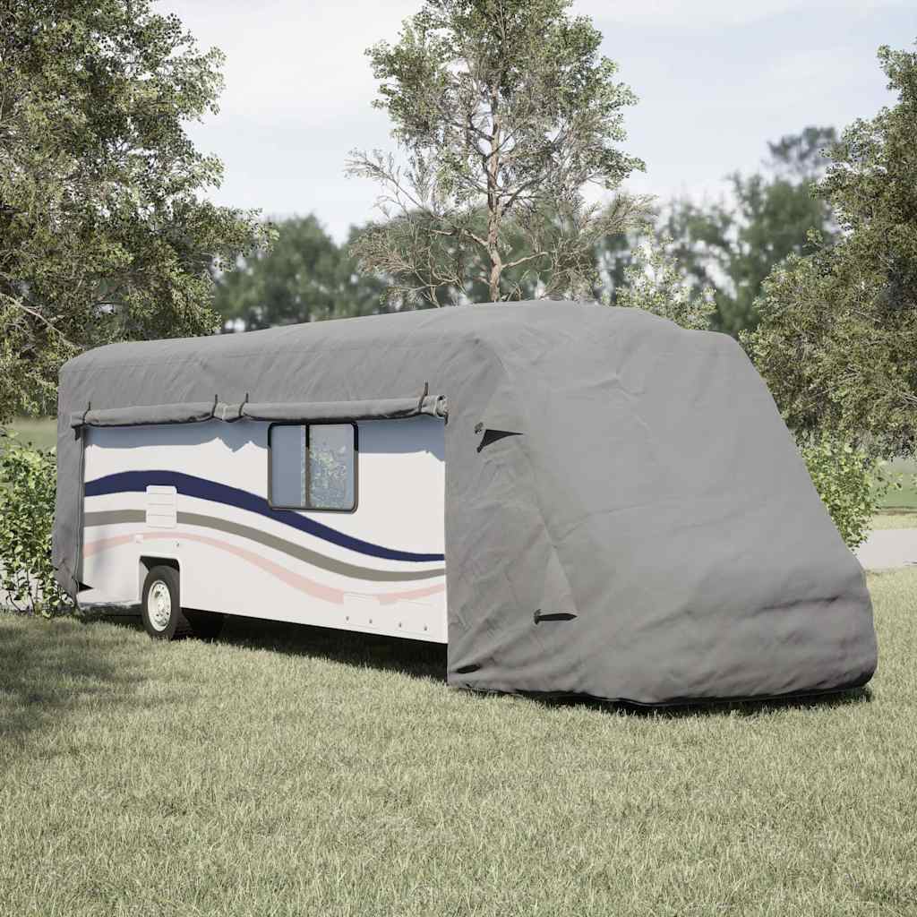 vidaXL Husa de rulota gri 870x235x275 cm Tesatura netesuta
