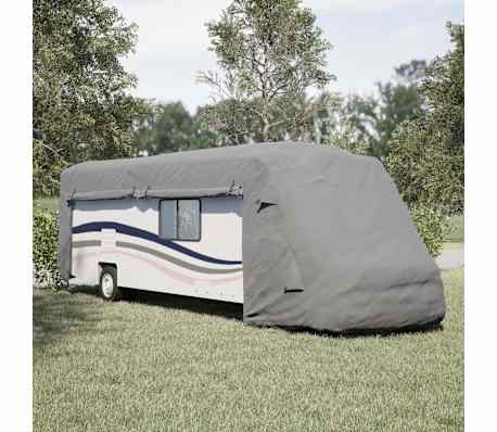 vidaXL Motorhome Covers Grey 870x235x275 cm Non-woven Fabric