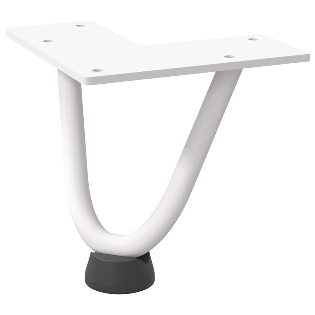 vidaXL Haarnadelpoten voor Salontafel 4 st 10 cm massief staal wit, foto 4