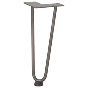 Nohy na konferenční stolek ve tvaru vlásenky 4 ks, přírodní ocel, 30 cm, masivní ocel - obrázek 4