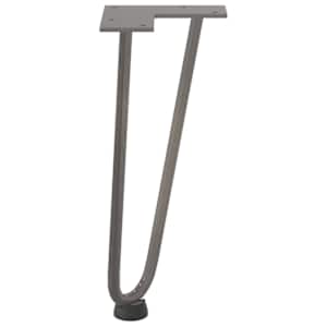 Nohy na konferenční stolek ve tvaru vlásenky 4 ks, přírodní ocel, 30 cm, masivní ocel - obrázek 6