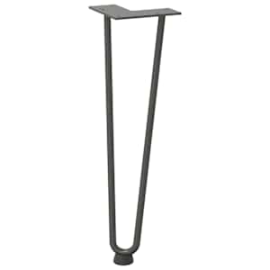 Nohy na konferenční stolek ve tvaru vlásenky 4 ks antracitové 42 cm masivní ocel - obrázek 4