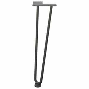 Nohy na konferenční stolek ve tvaru vlásenky 4 ks antracitové 42 cm masivní ocel - obrázek 5