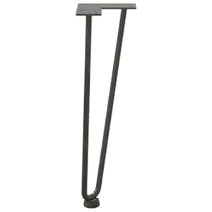 Nohy na konferenční stolek ve tvaru vlásenky 4 ks antracitové 42 cm masivní ocel - obrázek 6