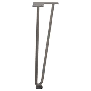 Nohy na konferenční stolek ve tvaru vlásenky 4 ks, přírodní ocel, 42 cm, masivní ocel - obrázek 6