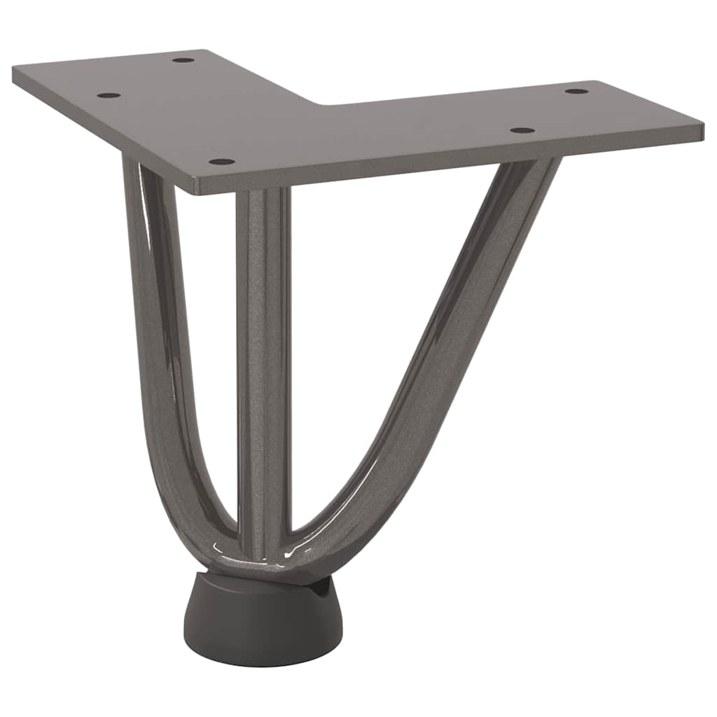 vidaXL Haarnadelpoten voor Salontafel 4 st 10 cm massief staal naturel, foto 4