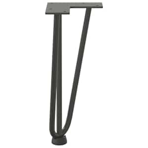 Nohy na konferenční stolek ve tvaru vlásenky 4 ks antracitové 30 cm masivní ocel - obrázek 6