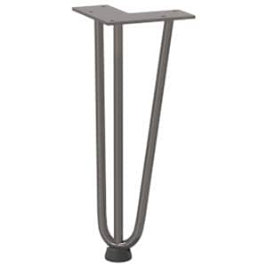 Nohy na konferenční stolek ve tvaru vlásenky 4 ks, přírodní ocel, 30 cm, masivní ocel - obrázek 4