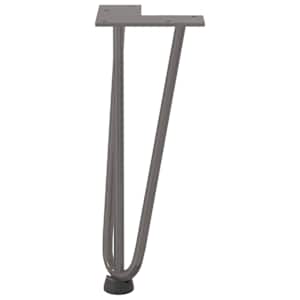 Nohy na konferenční stolek ve tvaru vlásenky 4 ks, přírodní ocel, 30 cm, masivní ocel - obrázek 5
