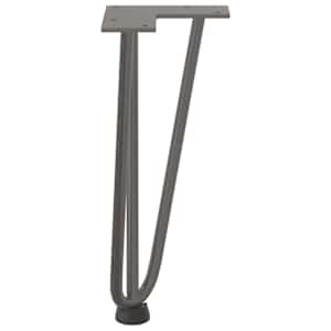 Nohy na konferenční stolek ve tvaru vlásenky 4 ks, přírodní ocel, 30 cm, masivní ocel - obrázek 6