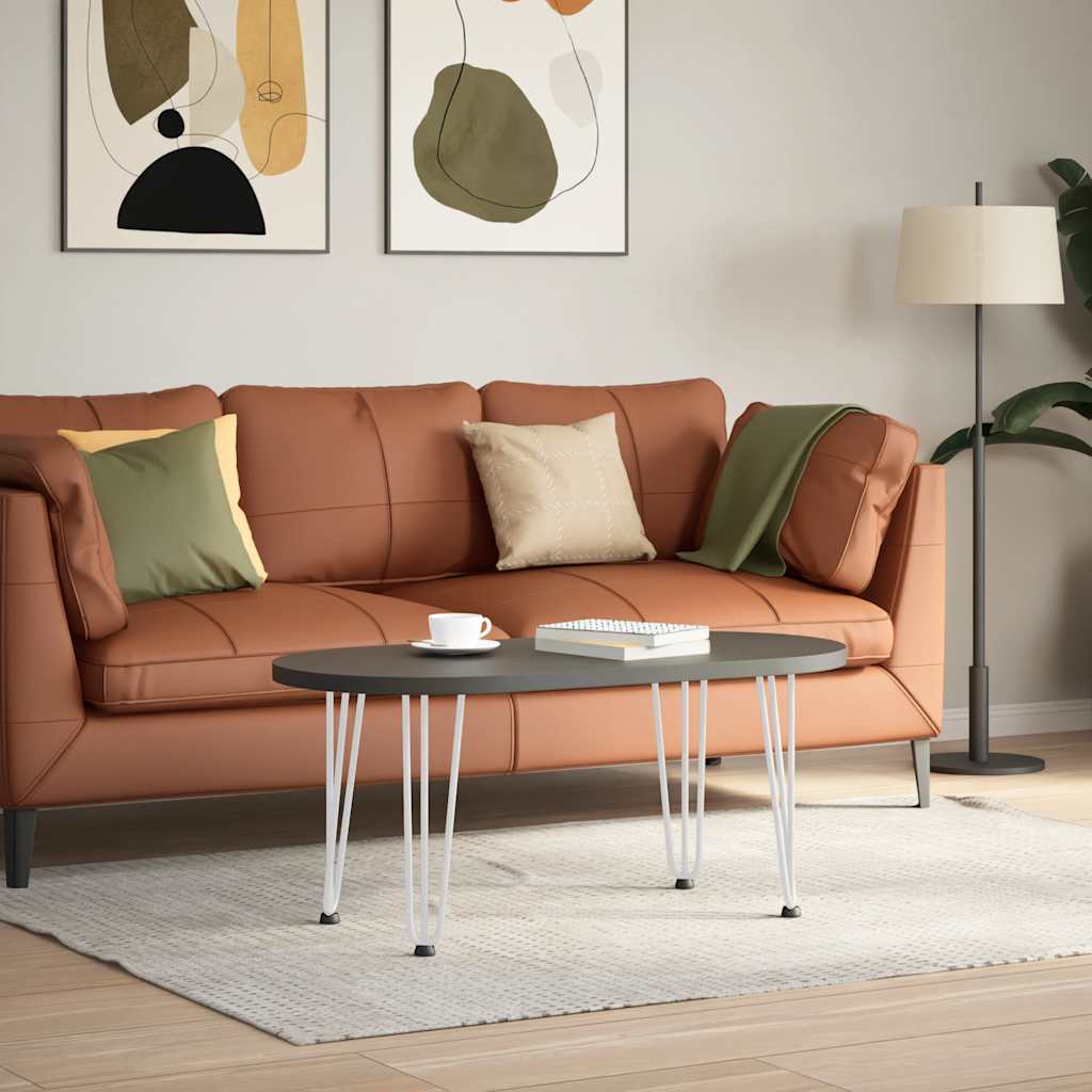 Thumbnail - vidaXL Haarnadelbeine für Couchtisch 4 Stk. Weiß 42 cm Massivstahl