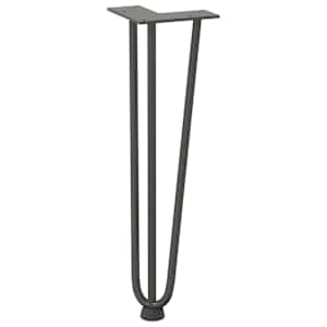 Nohy na konferenční stolek ve tvaru vlásenky 4 ks antracitové 42 cm masivní ocel - obrázek 4