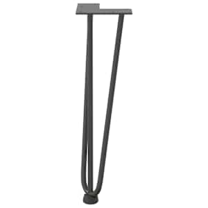 Nohy na konferenční stolek ve tvaru vlásenky 4 ks antracitové 42 cm masivní ocel - obrázek 5