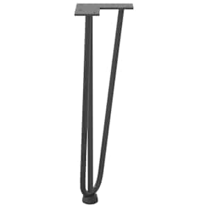 Nohy na konferenční stolek ve tvaru vlásenky 4 ks antracitové 42 cm masivní ocel - obrázek 6
