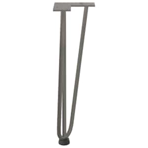 Nohy na konferenční stolek ve tvaru vlásenky 4 ks, přírodní ocel, 42 cm, masivní ocel - obrázek 6