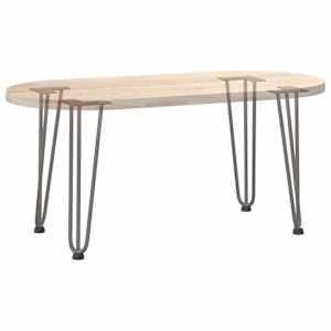 Nohy na konferenční stolek ve tvaru vlásenky 4 ks, přírodní ocel, 42 cm, masivní ocel - obrázek 8