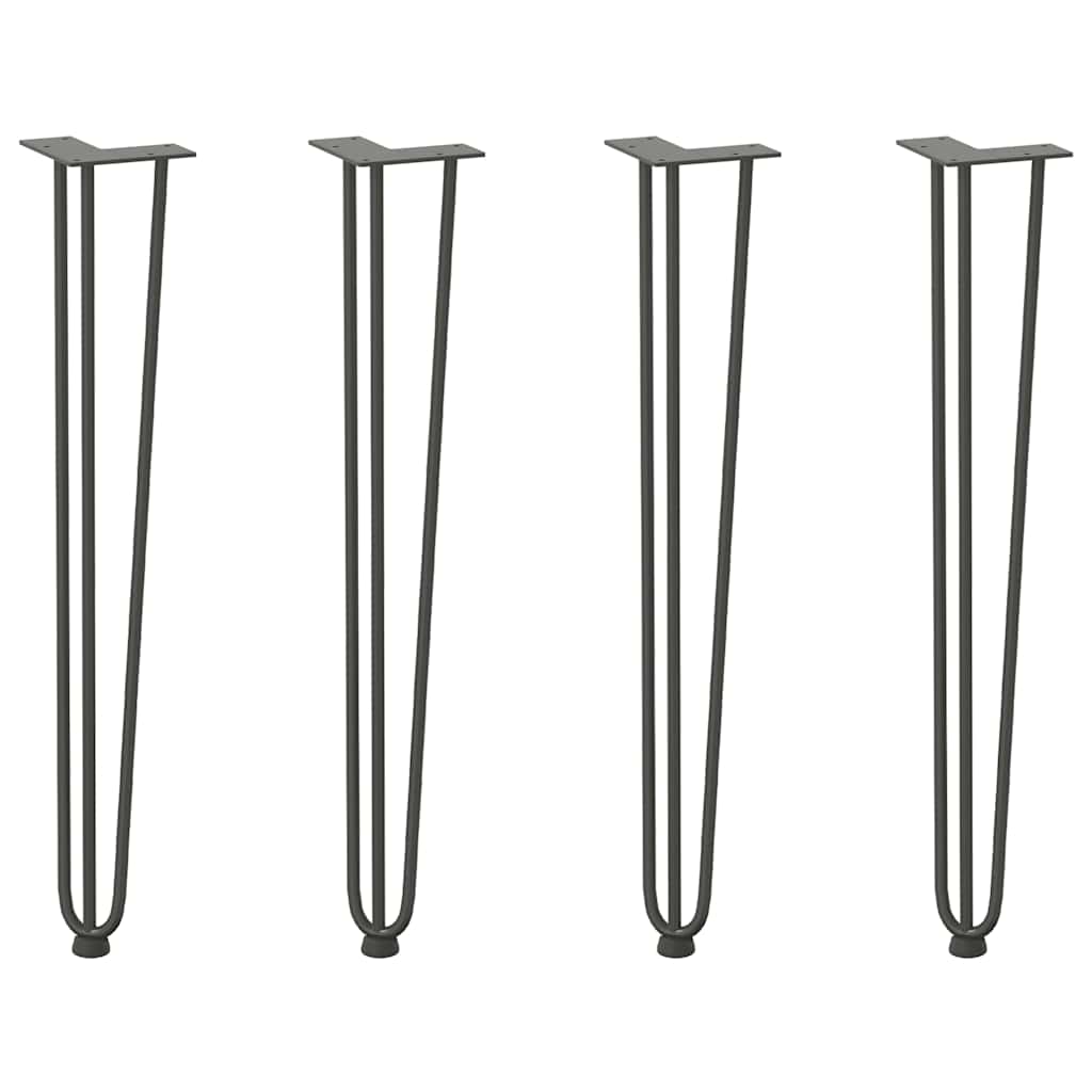 vidaXL Hiusneulajalat konsolipöytiin konsolipöydälle 4 kpl 72 cm