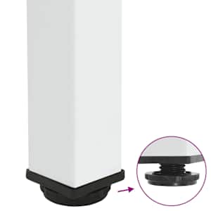 Nohy ke konferenčnímu stolku 4 ks bílé 30-32 cm ocelové - obrázek 9