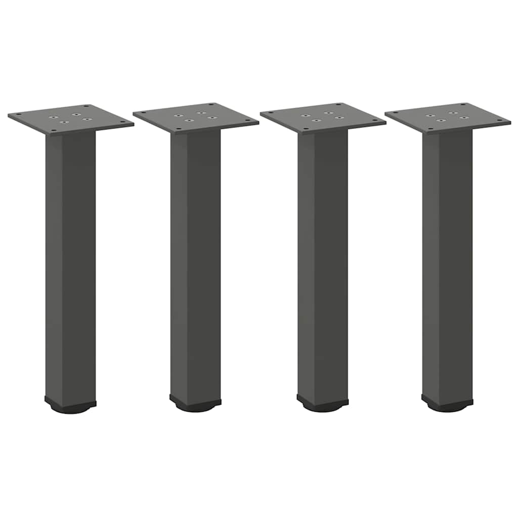 vidaXL Salontafelpoten 4 st 30-32 cm staal antraciet afbeelding