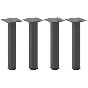 Nohy ke konferenčnímu stolku 4 ks antracitové 30-32 cm ocelové - obrázek 2