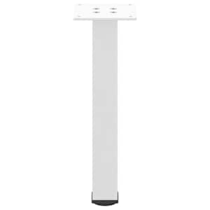 Nohy ke konferenčnímu stolku 4 ks bílé 42-44 cm ocelové - obrázek 5
