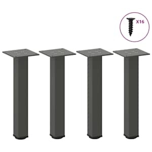 Nohy konferenčního stolku 4 ks antracitové 42-44 cm ocelové - obrázek 1
