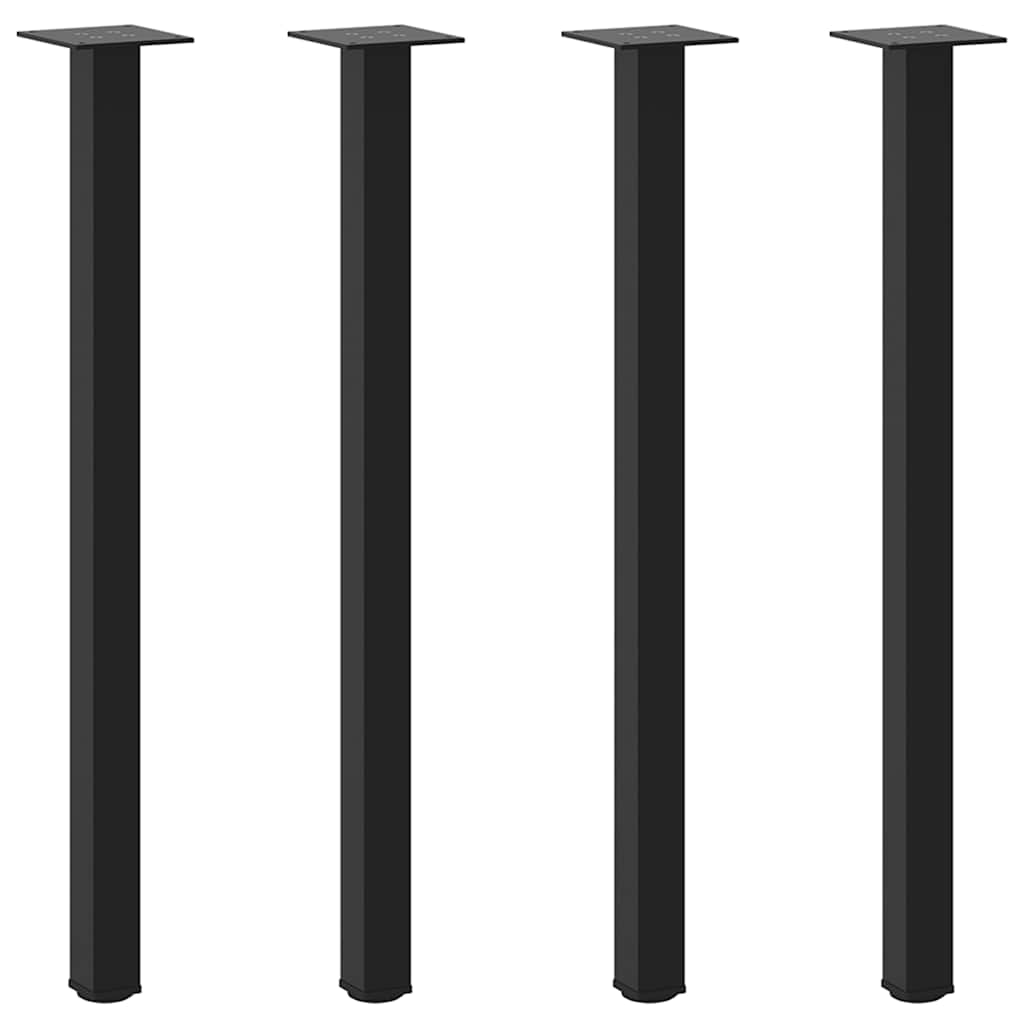 Thumbnail - vidaXL Konsolentischbeine 4 Stk. Schwarz 72-74 cm Stahl