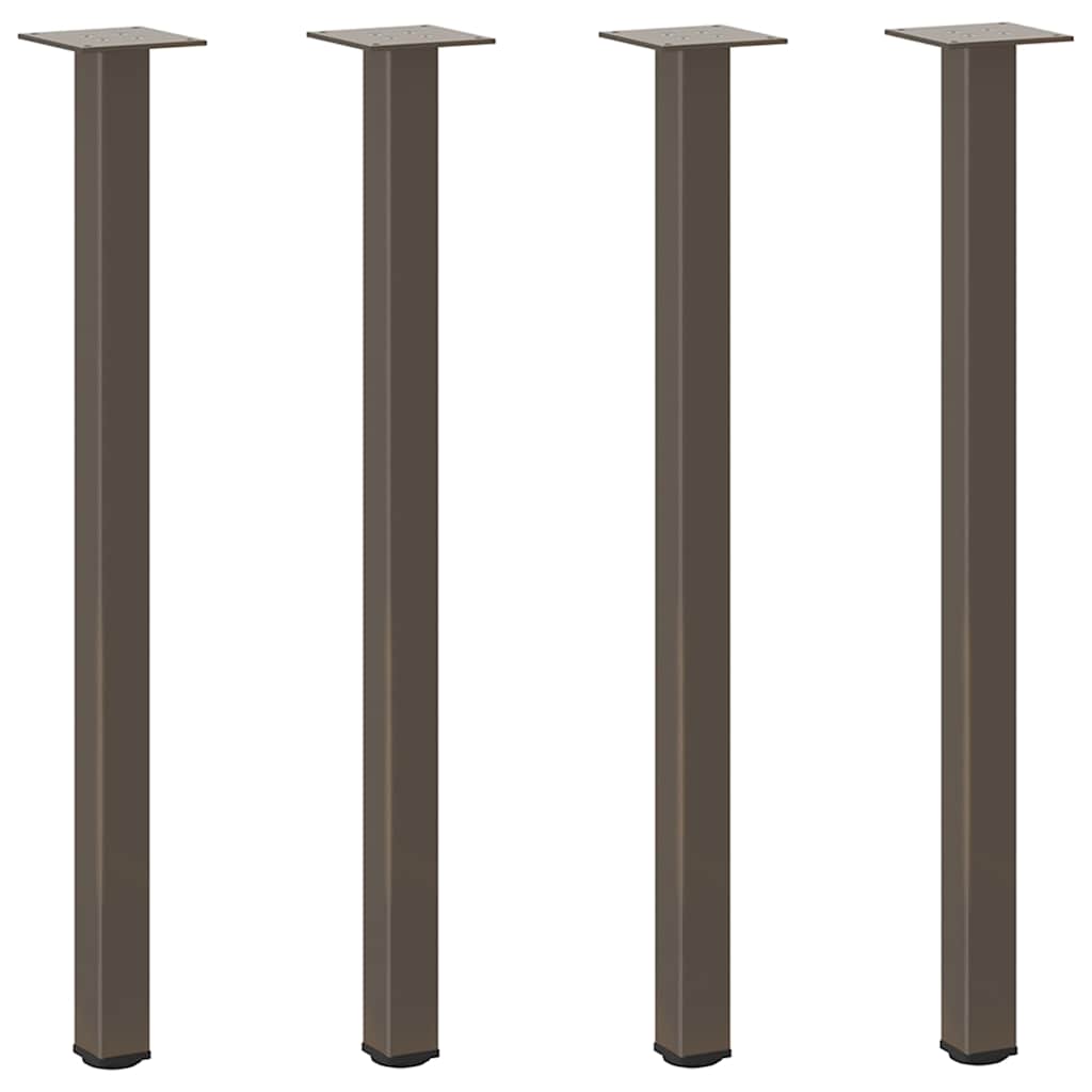 vidaXL Salontafelpoten 4 st 72-74 cm staal naturel afbeelding