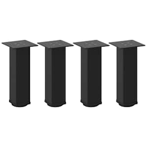 Nohy ke konferenčnímu stolku 4 ks černé 30-32 cm ocelové - obrázek 2