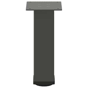 Nohy ke konferenčnímu stolku 4 ks antracitové 30-32 cm ocelové - obrázek 5
