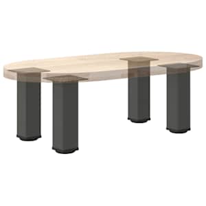 Nohy ke konferenčnímu stolku 4 ks antracitové 30-32 cm ocelové - obrázek 8