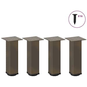 Noge za klubsko mizico 4 kosi naravno jeklo 30-32 cm jeklo